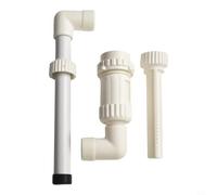 Eawfgtuw Fontaine d'extérieur réglable pour piscines - Fonction cascade pour décoration de piscine hors sol et creusée, raccord fileté de 1,27 cm, blanc