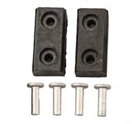 Eawfgtuw For Deck Spindle Brake 761-04017 pour souffleuse à neige, lot de 2 avec 4 rivets, compatible avec CC30 pour modèles Hydro Rider, noir