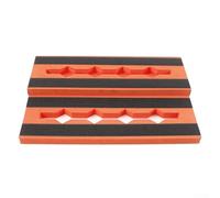 Eawfgtuw For Lightweight For EVA Guitar Effect Pedal Board for 6-10 Pedals with Cable Management and Power Supply Straps, Orange, 44x28x4.6cm