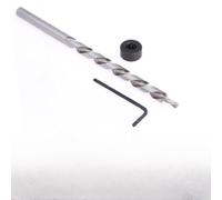 Eawfgtuw Foret étagé à tige hexagonale de 6,35 mm pour foret pilote de poche HSS avec localisateur de trou oblique pour perceuses à haut régime (tige ronde)