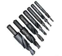 Eawfgtuw Foret étagé hélicoïdal HSS à 90/180 degrés pour perçage en métal, outil de chanfreinage pour M3 M5 M6 M8 M10, fonte, acier, cuivre, aluminium (M3 x 90 degrés)