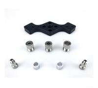 Eawfgtuw Gabarit de poche pour le travail du bois avec bagues de guidage de perçage de 6/8/10 mm, pieds réglables pour l'épaisseur de la planche, anodisé pour et bague métallique CR12, pour plus de