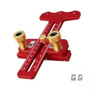 Eawfgtuw Gabarit de scie à table à 3 poulies avec mesure métrique réglable et pour échelle impériale, guide de coupe à bande étroite en alliage d'aluminium pour une répétition précise