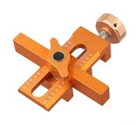 Eawfgtuw Gabarit d'installation de porte d'armoire en alliage d'aluminium avec guide de positionnement et de perçage réglable, outil de localisation de matériel 2 en 1 pour un poinçonnage précis dans