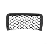 Eawfgtuw Grand filet de rangement pour voiture, camping-car, caravane ou bateau - Poche de rangement en maille de 32 x 17 cm avec élastique solide | Plastique noir et polyester utilitaire
