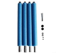 Eawfgtuw Grand poteau de rechange pour lit à sauter de 1,76 m/1,96 m avec manchon en mousse et vis pour trampolines de 1,76 à 16 m, cadre en acier bleu pour une utilisation en intérieur et en