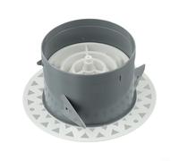 Eawfgtuw Grille d'aération ronde pour grille d'aération de plafond 75 mm/100 mm pour salle de bain, cuisine, extracteur mural, système de ventilation avec ABS et acier inoxydable (100 mm)