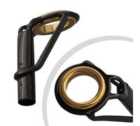 Eawfgtuw Guide de pointe pour canne à pêche - Cadre en acier inoxydable avec protecteur de ligne en céramique, outil de réparation et de construction pour pêcheurs, lot (3,4 mm)