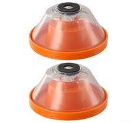 Eawfgtuw Housse anti-poussière pour perceuse électrique de 4 à 10 mm, éponge anti-poussière et collecteur en PVC avec boucle scellée, bouclier orange en forme de bol pour perçage mural,