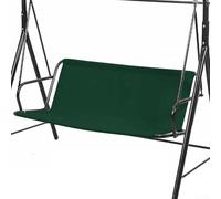 Eawfgtuw Housse de balancelle en tissu Oxford 600D imperméable pour meubles de jardin - 144 x 45 x 55 cm, s'adapte à la plupart des balançoires standard, coupe-vent avec sécurité (vert foncé, 144 x 45