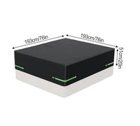 Eawfgtuw Housse de protection carrée pour jacuzzi en tissu Oxford 210D très résistant et imperméable avec cordon de serrage (193 x 193 x 50,8 cm)