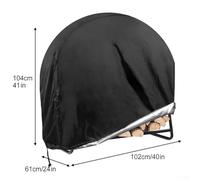 Eawfgtuw Housse de rangement pour bois de chauffage en tissu Oxford 600D imperméable avec fermeture éclair et cordon de serrage, lourde (101,6 x 61 x 104,1 cm)