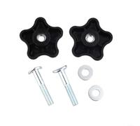 Eawfgtuw Hutdkte Kit de remplacement pour poignée de tondeuse à gazon Toro, comprend 2 boutons 117-5976, 2 boulons 92-2260, 2 rondelles 107-3844, compatible avec TimeMaster Power