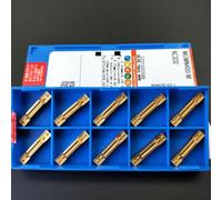 Eawfgtuw Inserts indexables en carbure MGMN400-M NC3030, lames de coupe de rainurage de 4 mm de largeur pour usinage CNC pièces en acier, lot de 10