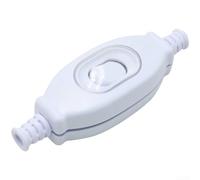 Eawfgtuw Interrupteur à bascule étanche IP65 double commande marche/arrêt pour bateau de pêche marine, interrupteur en ligne 4-8 mm, noir et blanc, haute durabilité, 10 000 cycles (blanc)