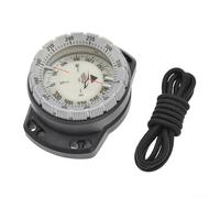 Eawfgtuw Keep Diving Boussole de plongée avec support de poignet, jauge de navigation sous-marine étanche, indice de profondeur de 50 m, module portable léger (gris)