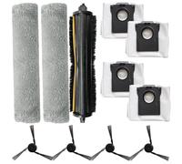 Eawfgtuw Kit d'accessoires pour aspirateurs Mova Z5/Z5 Pro/Z50 pour robot Ultra/Z50 avec brosse principale, brosses latérales, chiffons en microfibre et sacs à poussière, facile à installer