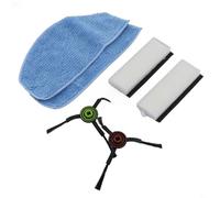 Eawfgtuw Kit d'accessoires pour robot Laresar Evol 3 avec brosses latérales et tampons de rechange pour balai à franges compatible avec les pièces de rechange pour tapis profond (A)
