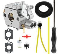 Eawfgtuw Kit de carburateur compatible avec les modèles Troy- TB10CS TB20CS TB20DC TB310QS et Yard Man 2800M 700R 725R, comprend des joints, des conduites de carburant et un filtre à air pour