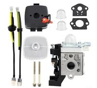 Eawfgtuw Kit de carburateur pour débroussailleuse -225 SRM225i SRM225U GT225L GT225SF compatible avec taille-haie PE225 PAS225 SHC225, 11 pièces de rechange avec air