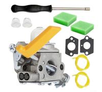 Eawfgtuw Kit de carburateur pour tondeuse à gazon et souffleuse CS26 SS26 CS30 30 cc 25 cc, compatible avec UT20002 308054043 308054013, modèle C1U-H60, 10 pièces
