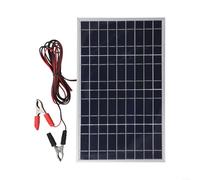 Eawfgtuw Kit de panneau solaire polycristallin portable de 30 W, avec port USB, sortie 12 V, pour le camping en plein air, usage domestique, chargement d'appareils électroniques