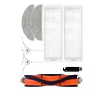 Eawfgtuw Kit de pièces de rechange pour aspirateur robot ZACO M1S, y compris une brosse à rouleau, 2 serpillères, 2 filtres, 2 brosses latérales et une brosse de nettoyage