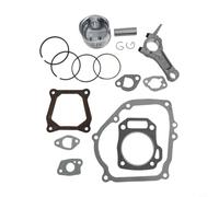Eawfgtuw Kit de piston avec tige de connexion, goupille, anneaux et ensemble complet de joints pour Honda pour GX200 6.5HP moteur pièces de rechange