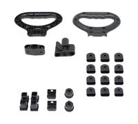Eawfgtuw Kit de réparation complet pour chariot de camping - Kit complet de rechange pour chariot pliable à plat - Plastique noir