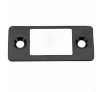 Eawfgtuw Kit de réparation de plaque de gâche en acier inoxydable à grand trou et à bord étroit pour serrures de porte mal alignées ou collées (1 pièce, noir)