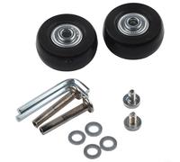 Eawfgtuw Kit de réparation de roues de rechange en caoutchouc avec roulements, silencieux, résistant à l'usure, style patin en ligne, plusieurs tailles (43 mm x 18 mm)