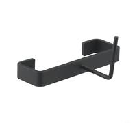 Eawfgtuw Kit de support en acier pour poteau de terrasse réglable de 10,2 cm, support de poteau de clôture robuste avec boucle en C et goujon en L, finition noire