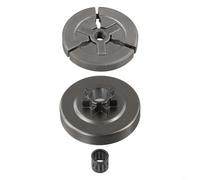 Eawfgtuw Kit de tambour d'embrayage de pignon avec roulement à aiguilles pour tronçonneuse chinoise 4500 5200 5800 45CC 52CC 58CC Pièces de rechange et d'entretien