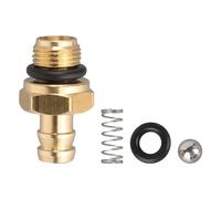 Eawfgtuw Kit d'injecteur de contrôle pour nettoyeur haute pression avec valve de savon en laiton cannelé à ressort sphérique 190635gs et orings en métal avec 190593gs et 203640gs M