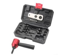 Eawfgtuw Kit d'outils de riveteuse pneumatique électrique robuste avec embouts de rechange pour rivets M2-M10, rouge et noir, 134 x 50 mm (pour -M8)