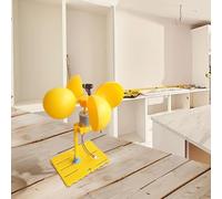 Eawfgtuw Kit générateur de turbine à vent avec moteur DC sans balais, construction ABS et métal, queue oscillante pour changer les directions du vent, expériences scientifiques éducatives à faire