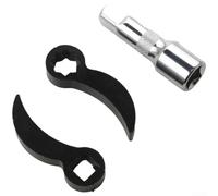 Eawfgtuw Levier à clé réglable en acier carbone pour démontage de demi-arbre et essieu, compact avec tige d'extension pour une utilisation polyvalente en atelier automobile (E)