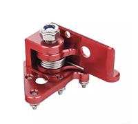 Eawfgtuw Levier de pédale de frein arrière CNC pour moto avec embout en alliage d'aluminium, support de 6 mm, rotation à 150°, finition anodisée, compatible avec la plupart des motos et VTT (rouge)