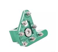 Eawfgtuw Levier de pédale de frein arrière CNC pour moto avec embout en alliage d'aluminium, support de 6 mm, rotation à 150°, finition anodisée, compatible avec la plupart des motos et VTT (vert)