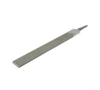 Eawfgtuw Lime à dents moyennes pour travail du métal et du bois en alliage d'acier de 150 mm sans poignée, forme carrée triangulaire demi-ronde plate (lime plate)