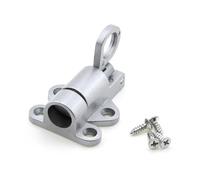 Eawfgtuw Loquet de porte en aluminium à ressort - Anneau de fermeture automatique - Loquet de porte d'extérieur - Matériel de portail de jardin - Loquet de porte en métal antirouille pour Enhanc