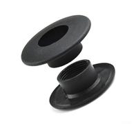 Eawfgtuw Lot de 10 bagues de rechange de 16 mm en plastique pour tiges de football de 20,3 cm, entretoises de baby-foot pour planche de 24 à 34 mm d'épaisseur, noir