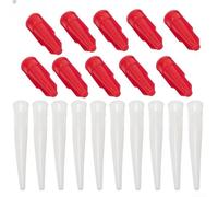 Eawfgtuw Lot de 10 buses de rechange pour mastic en silicone pour cartouche de mastic et tube en silicone, embouts de couvercle à vis pour fenêtre