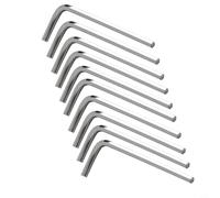 Eawfgtuw Lot de 10 clés Allen métriques hexagonales de type L, construction en acier, tailles 1,5 mm-6 mm pour assemblage de meubles, pour réparation de vélo et outils de bricolage (3 mm)
