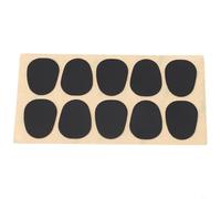 Eawfgtuw Lot de 10 coussinets en silicone pour embouchure de saxophone alto/ténor/aigu et clarinette 0,5 mm/0,8 mm, protège les dents et saxophone (saxophone noir 0,5 mm)