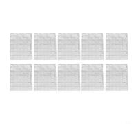 Eawfgtuw Lot de 10 feuilles de collection de pièces de monnaie en PVC transparent à 42 pochettes pour classeurs à trois anneaux, feuilles de recharge d'albums en plastique, accessoires de rangement et