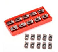 Eawfgtuw Lot de 10 inserts en carbure indexables APMT1604DER-H2 pour outils de tournage CNC, pour semi-finition et finition de l'acier, de l'acier inoxydable et du fer, qualité VP15TF