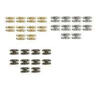 Eawfgtuw Lot de 10 verrous en bronze antique avec vis, fermoir décoratif en fer pour boîtes à bijoux en bois, caisses à vin, petits coffres et valises, vintage S (bronze)