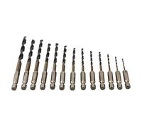 Eawfgtuw Lot de 11 embouts de tournevis magnétiques de 6,35 mm avec tige hexagonale pour vis cruciformes Torx et hexagonales, embouts de tournevis de 50 mm avec porte-embout à 10 trous pour perceuse