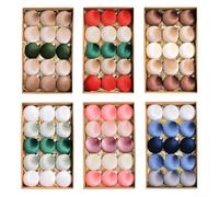 Eawfgtuw Lot de 15 boules de décoration de Noël pour sapin, fenêtre, mur et cheminée, boucles de suspension pour un placement pratique (rouge)